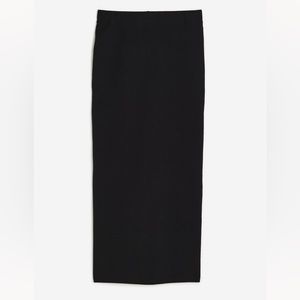 New W/O Tags H&M Black Long Jersey Skirt